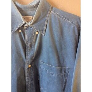 Banana Republic Vintage 80s 90s Denim Shirt Sz Large Tranisitional Era Y2k